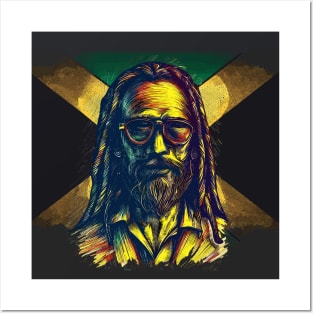 Rasta jamaica man Posters and Art